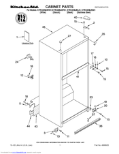 KitchenAid KTRC22MJBL01 Parts List