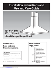 KitchenAid 4329223 Installation Instructions And Use And Care Manual