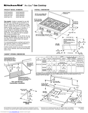 KitchenAid KGCP467JTL Dimension Manual