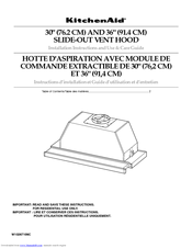 Kitchenaid W10267109C Installation Instructions And Use & Care Manual