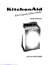 Kitchenaid KAWE550V Use And Care Manual