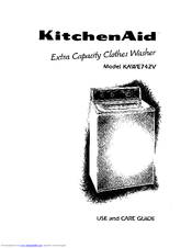KitchenAid KAWE742V Use And Care Manual