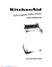 KitchenAid KAWE742W Use And Care Manual