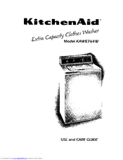 KitchenAid KAWE764W Use And Care Manual