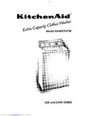 KitchenAid KAWE767W Use And Care Manual