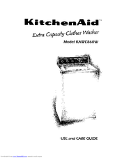 KitchenAid KAWE860W Use And Care Manual