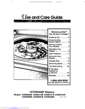 KitchenAid KAWE578B Use And Care Manual