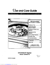 KitchenAid KAWE977D Use And Care Manual