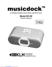 KLH MUSICDOCK KC-80 Owner's Manual