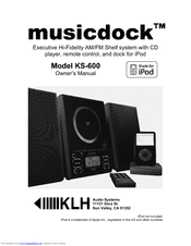 KLH MUSICDOCK KS-600 Owner's Manual
