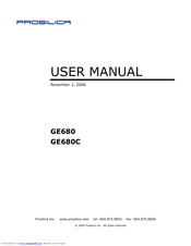Prosilica GE680 User Manual