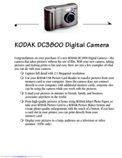Kodak DC3800 Owner's Manual