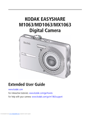 Kodak EASYSHARE M1063 EASYSHARE MD1063 Extended User Manual