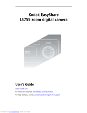 Kodak LS755 - Easyshare Zoom Digital Camera User Manual