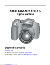 Kodak EasyShare Z1012 IS Extended User Manual