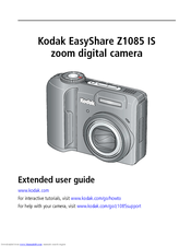 Kodak EASYSHARE Z1085 IS Extended User Manual