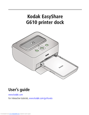 Kodak G610 - EasyShare Printer Dock Photo User Manual