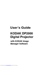 Kodak DP2000 - Digital Projector User Manual