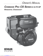 Kohler COMMAND PRO CS Series Owner's Manual