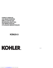 Kohler KD625-3 Owner's Manual
