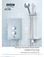 Kohler Thermostatic Electric Shower Installation And User Manual