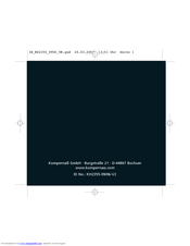 Silvercrest KH 2355 Operating Instructions Manual