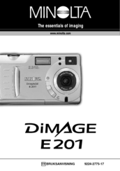 Minolta DiMAGE E201 Bruksanvisning