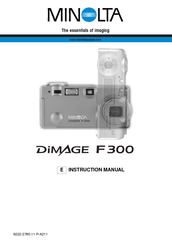 Minolta DiMAGE F300 Instruction Manual