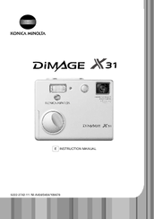 Konica Minolta DiMAGE X31 Instruction Manual