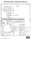 C&K systems 236i/L Installation Manual