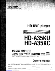 Toshiba HD-A35KC Owner's Manual