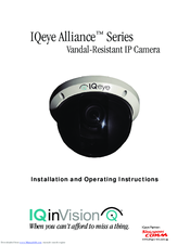 Iqinvision IQeye Alliance Serie Installation And Operating Instructions Manual