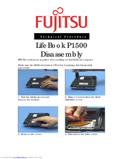 Fujitsu LifeBook P1500 Disassembly