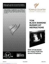 Town & Country Fireplaces TC36.NG03D Instructions For Use Manual