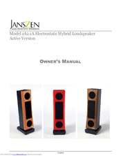 Janszen zA2.1A Owner's Manual