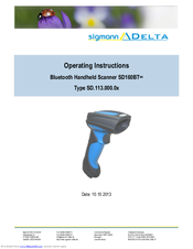 Sigmann DELTA SD160BTex Operating Instructions Manual