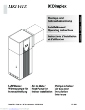 Dimplex LIKI 14TE Installation And Operating Instructions Manual