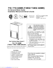 State Water Heaters 710 Installation Manual And Owner's Manual