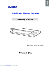 Avision BF-1008S Getting Started