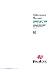 VersaLogic EPM-CPU-10 Reference Manual
