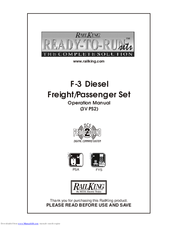Rail King F-3 Diesel Operation Manual