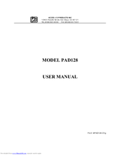 Acces PAD128 User Manual