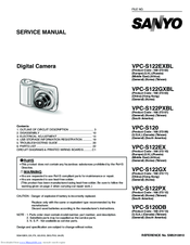 Sanyo VPC-S122PXBL Service Manual