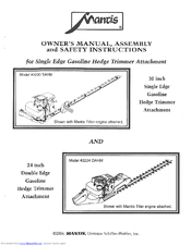 Mantis 2230 SAHM Owner's Manual And Safety Instructions