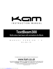 KAM TextBeam300 Instruction Manual