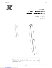 array K Python KP52 Mark I User Manual