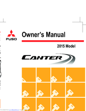 Fuso Canter 2015 Owner's Manual