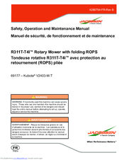 Jacobsen R311T-T4I Safety, Operation And Maintenance Manual