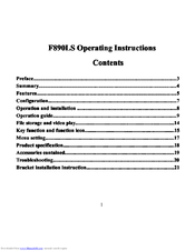 DOD F890LS User Manual