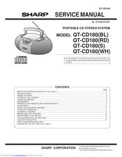 Sharp QT-CD180(BL) Service Manual